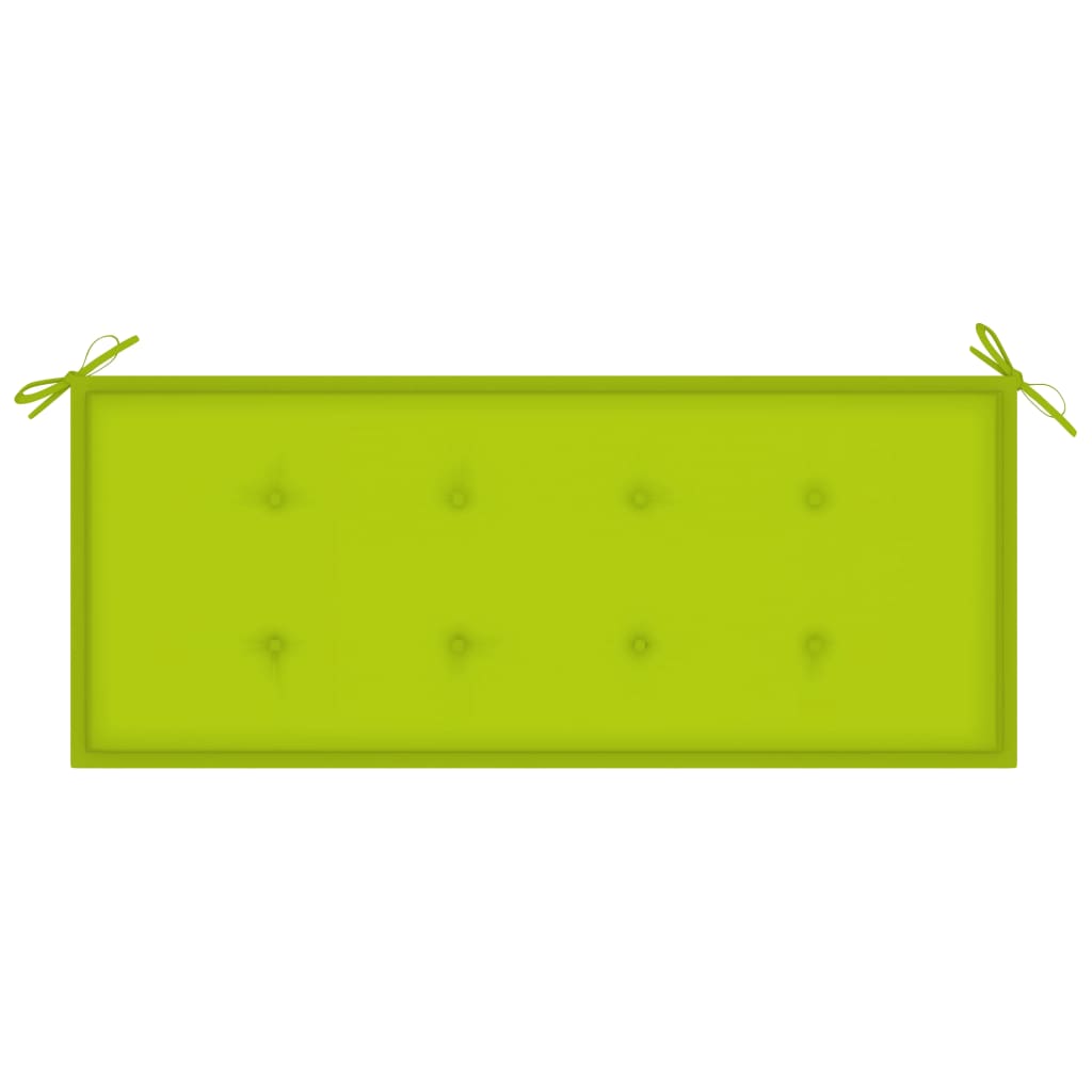 Gartenbank mit Auflage 120 cm Massivholz Akazie