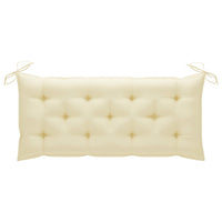 Thumbnail for Gartenbank mit Auflage 120 cm Massivholz Akazie