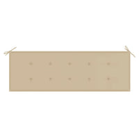 Thumbnail for Gartenbank mit Auflage 157 cm Massivholz Akazie