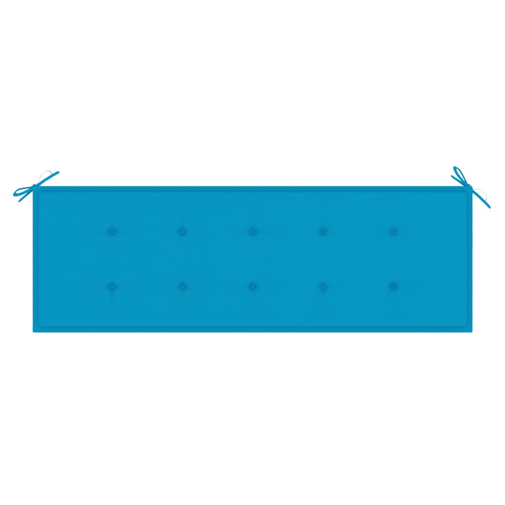 Gartenbank mit Auflage 157 cm Massivholz Akazie