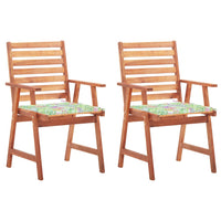 Thumbnail for Garten-Essstühle 2 Stk. mit Kissen Massivholz Akazie