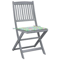 Thumbnail for Klappbare Gartenstühle 2 Stk. mit Kissen Massivholz Akazie