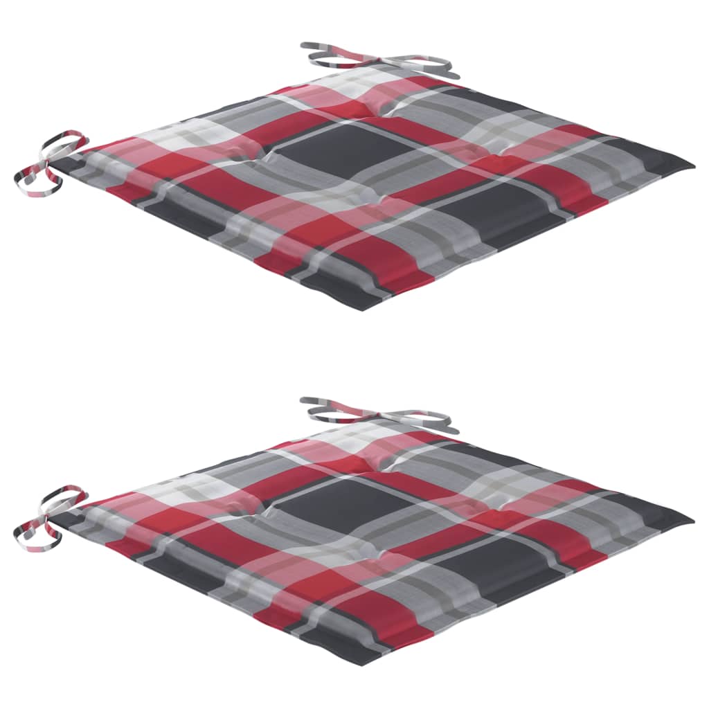 Klappbare Gartenstühle 2 Stk. mit Kissen Massivholz Akazie