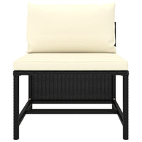 Thumbnail for 8-tlg. Garten-Lounge-Set mit Kissen Poly Rattan Schwarz