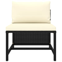 Thumbnail for 11-tlg. Garten-Lounge-Set mit Kissen Poly Rattan Schwarz