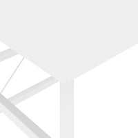 Thumbnail for Computertisch Weiß 105x55x72 cm MDF und Metall