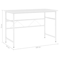 Thumbnail for Computertisch Weiß 105x55x72 cm MDF und Metall