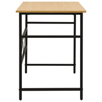 Thumbnail for Computertisch Schwarz und Eiche Hell 105x55x72 cm MDF und Metall