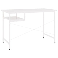 Thumbnail for Computertisch Weiß 105x55x72 cm MDF und Metall