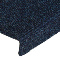 Thumbnail for Treppenmatten 15 Stk. Nadelvlies 65x25 cm Blau