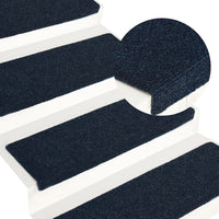 Thumbnail for Treppenmatten 15 Stk. Nadelvlies 65x25 cm Blau