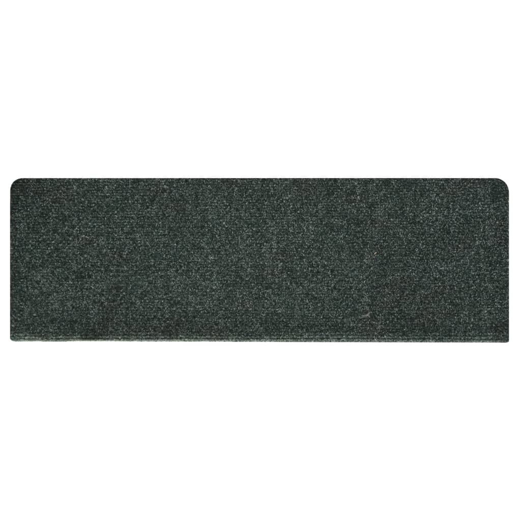 Treppenmatten 15 Stk. Nadelvlies 65x25 cm Braun