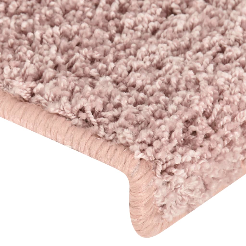 Stufenmatten 15 Stk. 65x25 cm Weiß und Rosa