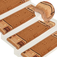 Thumbnail for Treppenmatten Selbstklebend 15 Stk. 65x25 cm Beige