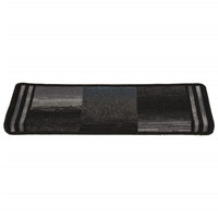 Thumbnail for Treppenmatten Selbstklebend 15 Stk. 65x25 cm Schwarz und Grau