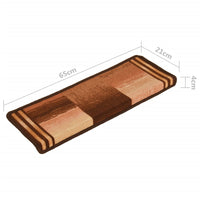 Thumbnail for Treppenmatten Selbstklebend 15 Stk. 65x21x4 cm Braun