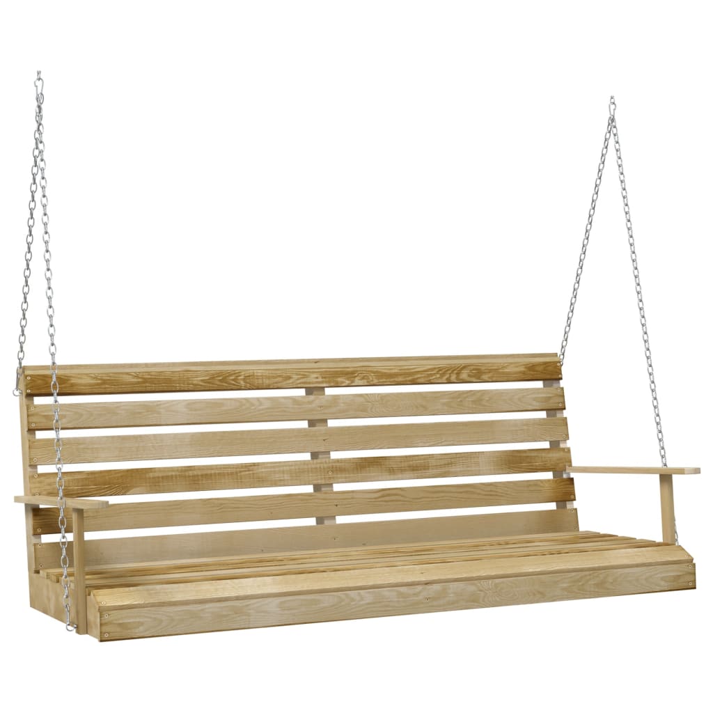 Hollywoodschaukel Kiefernholz Imprägniert 155x65x60 cm