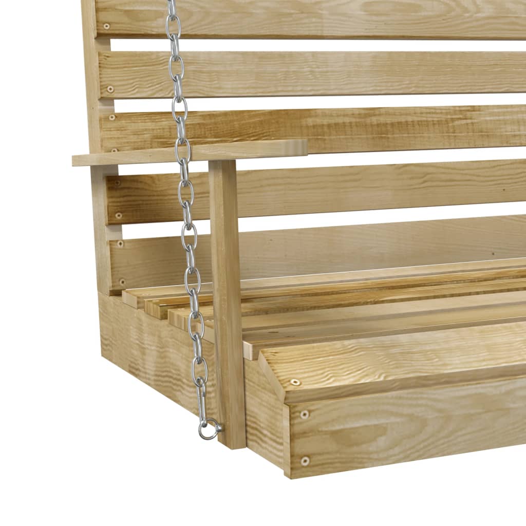 Hollywoodschaukel Kiefernholz Imprägniert 155x65x60 cm