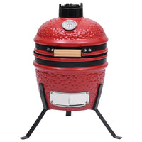 Thumbnail for 2-in-1 Kamado-Grill Smoker Keramik 56 cm Rot