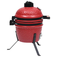 Thumbnail for 2-in-1 Kamado-Grill Smoker Keramik 56 cm Rot