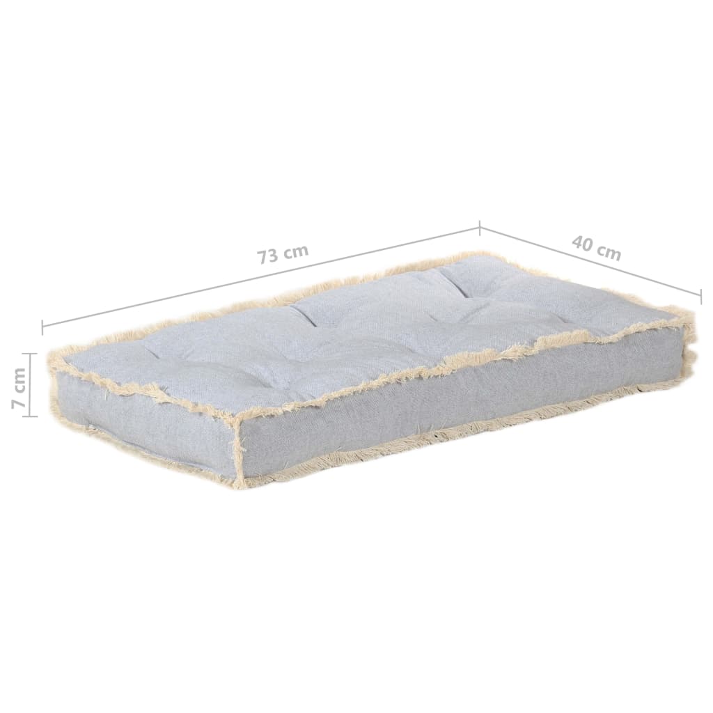 Palettensofa-Kissen Grau 73x40x7 cm