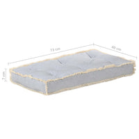 Thumbnail for Palettensofa-Kissen Grau 73x40x7 cm
