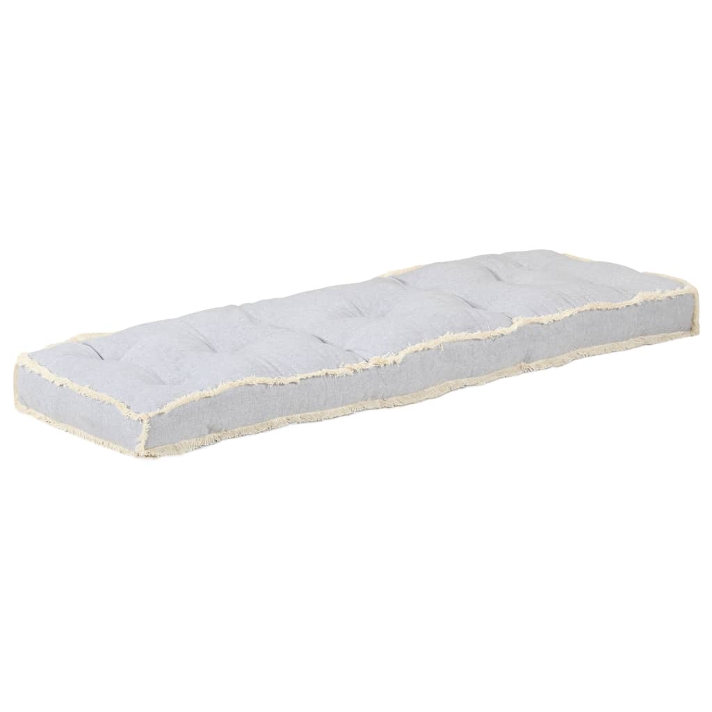 Palettensofa-Kissen Grau 120x40x7 cm