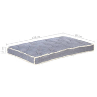 Thumbnail for Palettensofa-Kissen Blau 120x80x10 cm