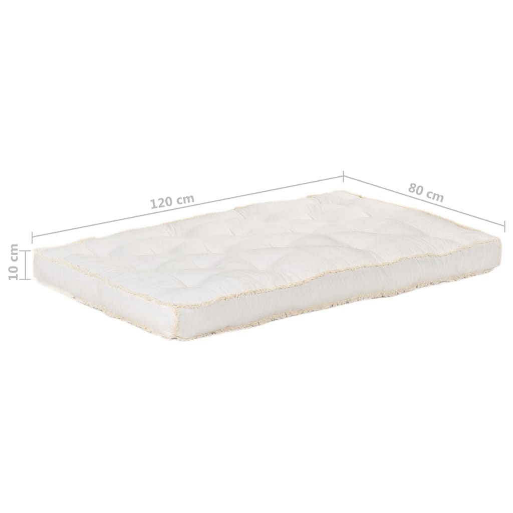 Palettensofa-Kissen Beige 120x80x10 cm