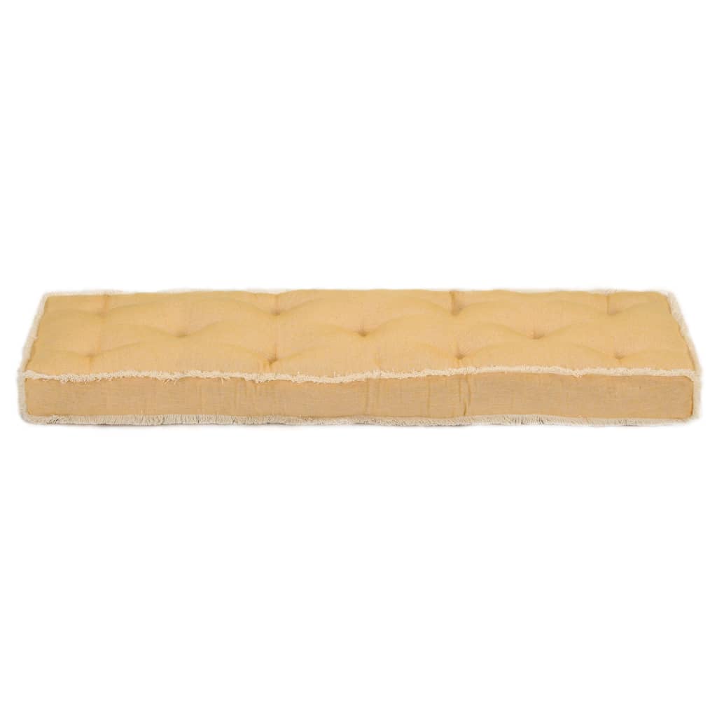 Palettensofa-Kissen Gelb 120x40x7 cm