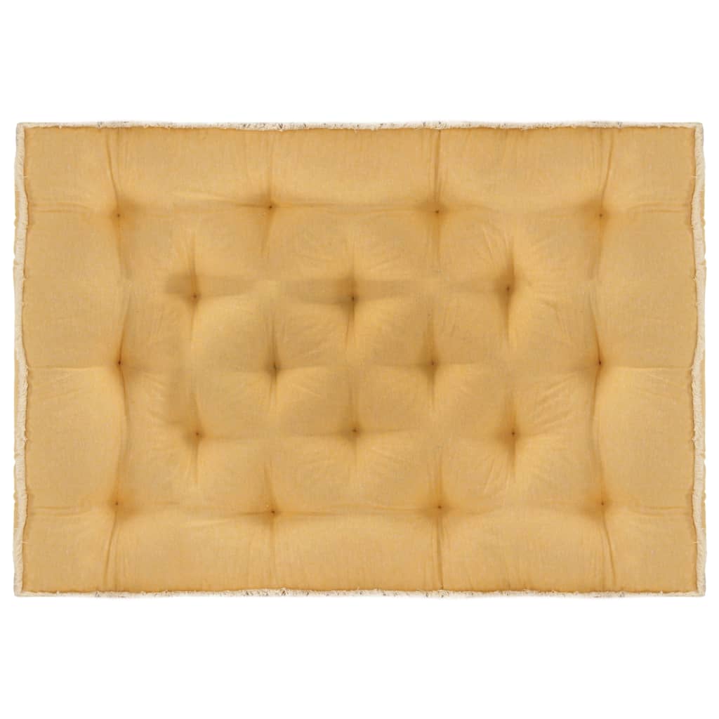 Palettensofa-Kissen Gelb 120x80x10 cm
