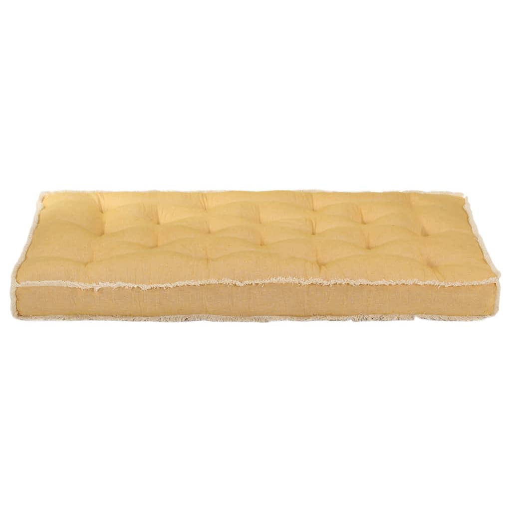 Palettensofa-Kissen Gelb 120x80x10 cm