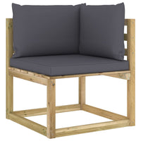 Thumbnail for 6-tlg. Garten-Lounge-Set mit Kissen Imprägniertes Kiefernholz