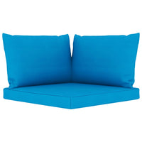 Thumbnail for 5-tlg. Garten-Lounge-Set mit Hellblauen Kissen