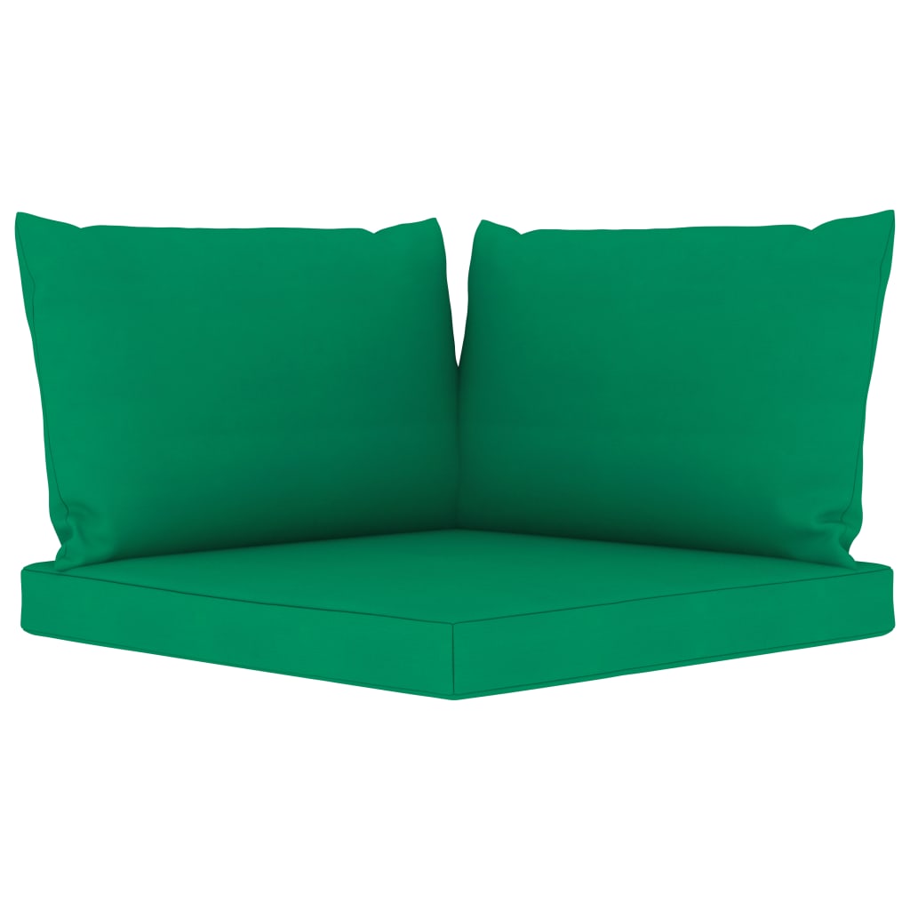 5-tlg. Garten-Lounge-Set mit Grünen Kissen