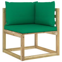 Thumbnail for 9-tlg. Garten-Lounge-Set mit Kissen Imprägniertes Kiefernholz