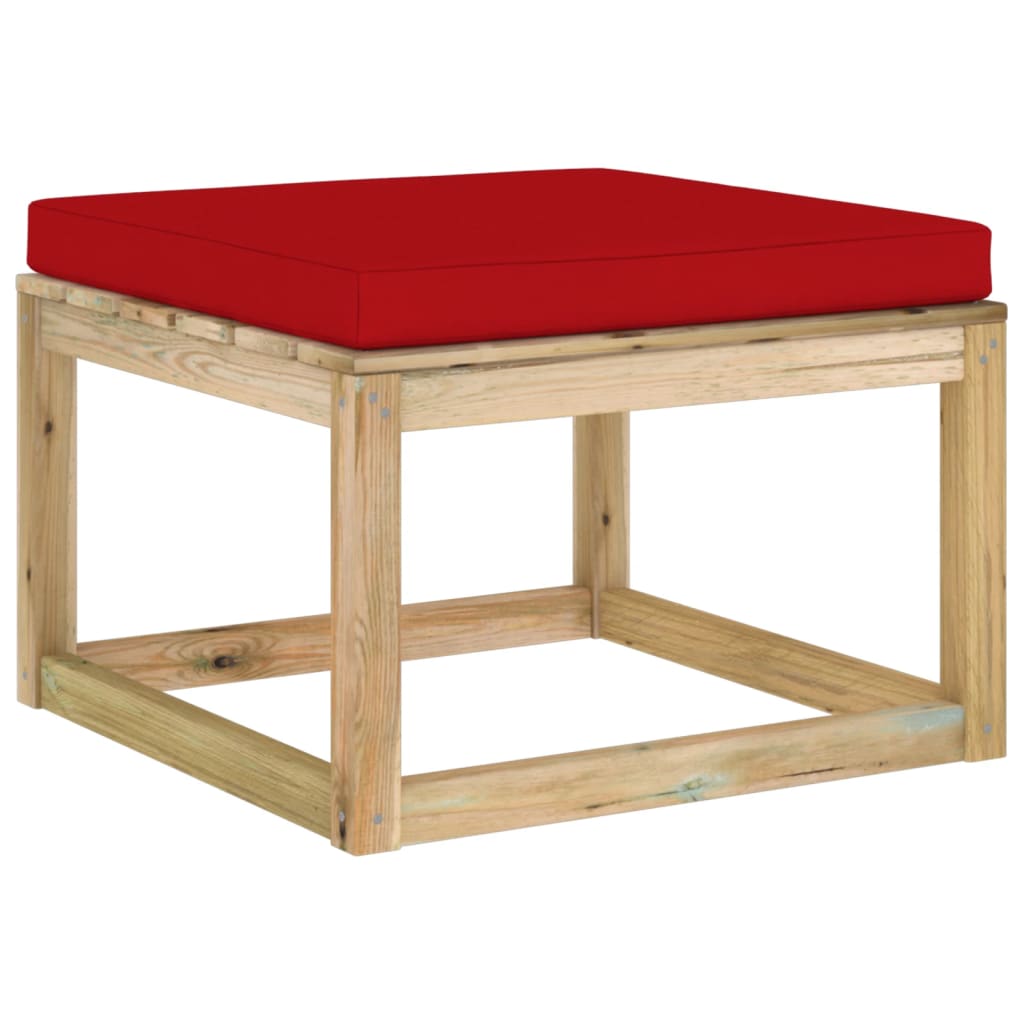 8-tlg. Garten-Lounge-Set mit Kissen Imprägniertes Kiefernholz