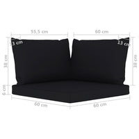 Thumbnail for 4-Sitzer-Gartensofa mit Schwarzen Kissen