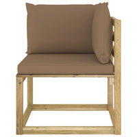 Thumbnail for Garten-Ecksofa mit Kissen Grün Imprägniertes Kiefernholz