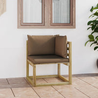 Thumbnail for Garten-Ecksofa mit Kissen Grün Imprägniertes Kiefernholz