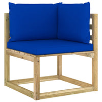 Thumbnail for Garten-Ecksofas mit Kissen 2 Stk. Kiefernholz Grün Imprägniert