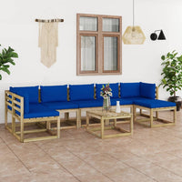 Thumbnail for 8-tlg. Garten-Lounge-Set mit Kissen Imprägniertes Kiefernholz