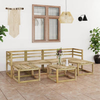 Thumbnail for 7-tlg. Garten-Lounge-Set Grün Imprägniertes Kiefernholz