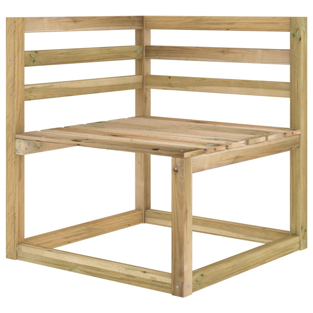 9-tlg. Garten-Lounge-Set Grün Imprägniertes Kiefernholz