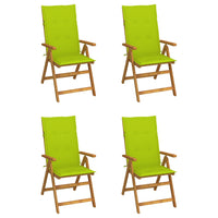 Thumbnail for Garten-Liegestühle 4 Stk. mit Kissen Akazie Massivholz
