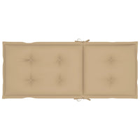 Thumbnail for Verstellbare Gartenstühle 4 Stk. mit Auflagen Massivholz Akazie