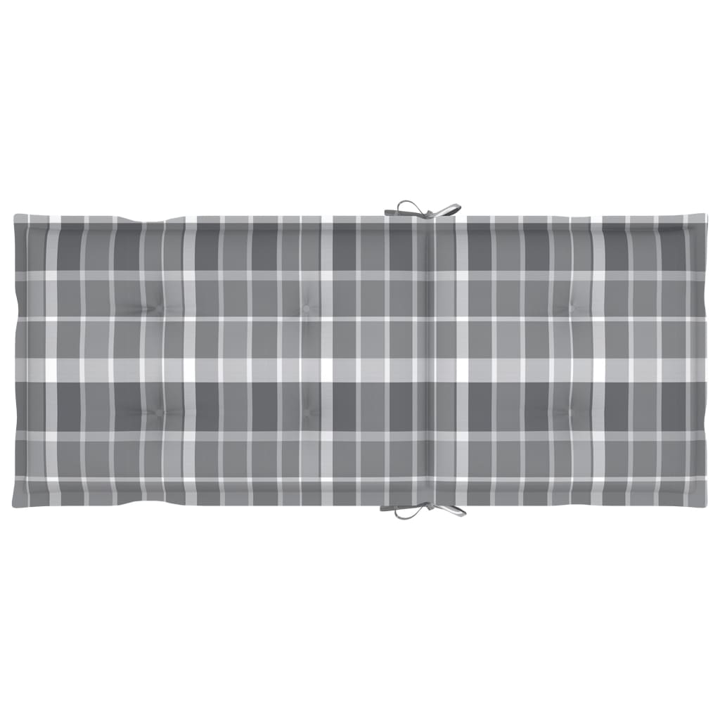 Verstellbare Gartenstühle 4 Stk. mit Auflagen Massivholz Akazie