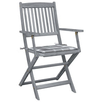 Thumbnail for Klappbare Gartenstühle 6 Stk. mit Kissen Massivholz Akazie