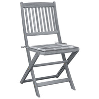 Thumbnail for Klappbare Gartenstühle 6 Stk. mit Kissen Massivholz Akazie