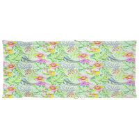 Thumbnail for Gartenstühle 4 Stk. mit Blattmuster Kissen Massivholz Teak